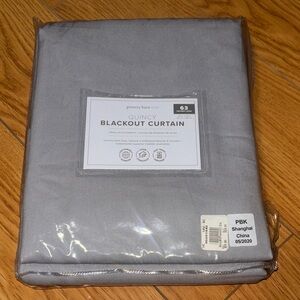 Pottery Barn Kids Quincy Gray Blackout Curtain